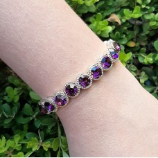 Pulseira dourada - Amethyst