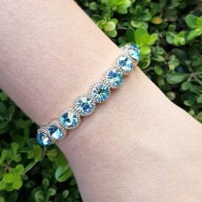 Pulseira dourada - Aquamarine 