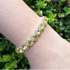 Pulseira dourada - Citrine 