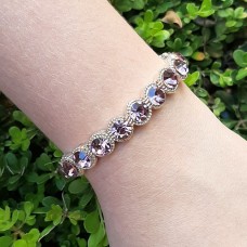 Pulseira dourada - Light Amethyst
