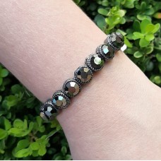 Pulseira grafite - Jet Hematite