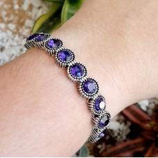 Pulseira prata - Deep Tanzanite