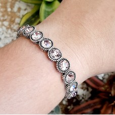 Pulseira prata - Light Amethyst