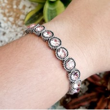 Pulseira prata - Light Rose