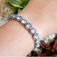Pulseira prata - Light Sapphire