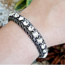 Pulseira gomo grafite - Crystal 