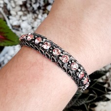 Pulseira gomo grafite - Light Rose