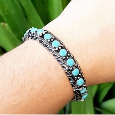 Pulseira gomo grafite - Turquoise