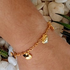 Pulseira Corações 