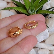 Duo Ear Cuff - Dourado